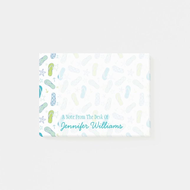 Post-it® Motif de rotation| Ajouter votre nom (Devant)
