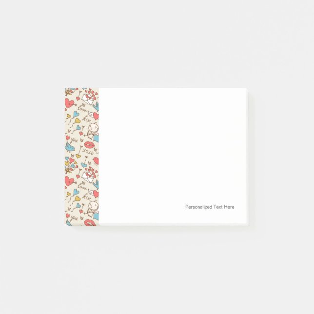 Post-it® Motif de Saint-Valentin avec le cupidon (Devant)