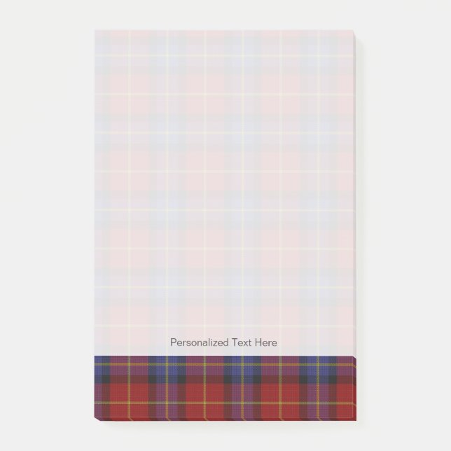 Post-it® Motif de tartan (Devant)