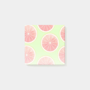 Post-it® Motif de tranches de pamplemousse rose