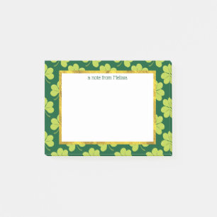 Post-it® Motif de trèfle vert