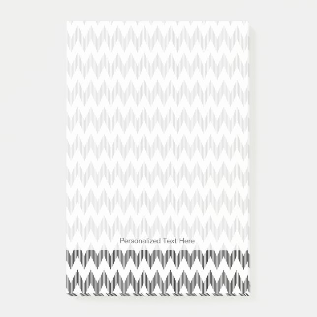 Post-it® Motif de zigzag géométrique (Devant)