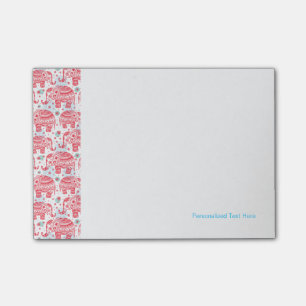 Post-it® Motif d'éléphant rouge