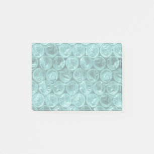Post-it® Motif d'enveloppement de bulle turquoise
