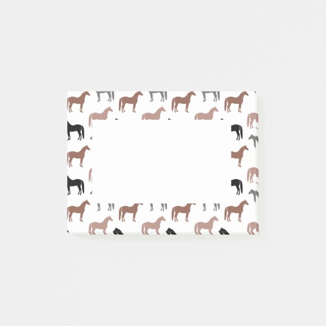 Post-it® Motif des chevaux multicolores (Devant)
