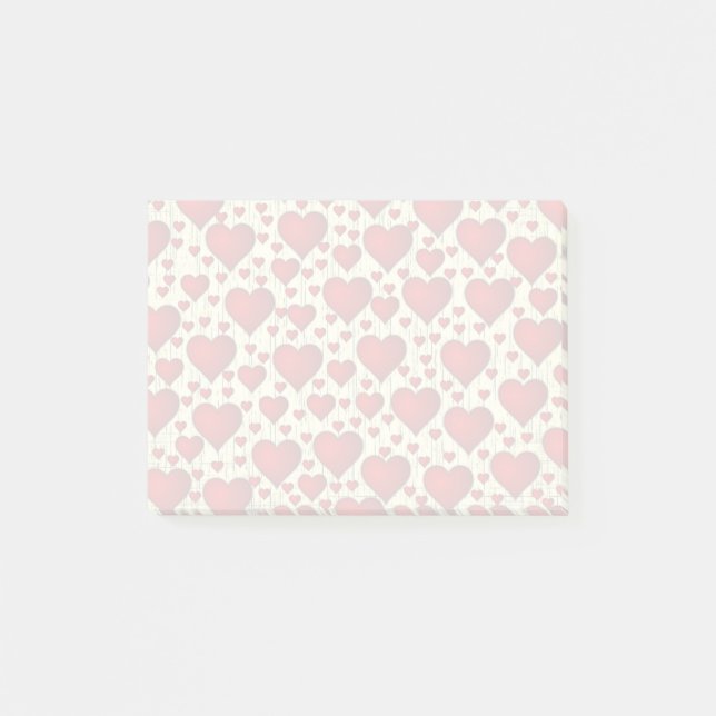 Post-it® Motif des Coeurs romantiques rouges (Devant)
