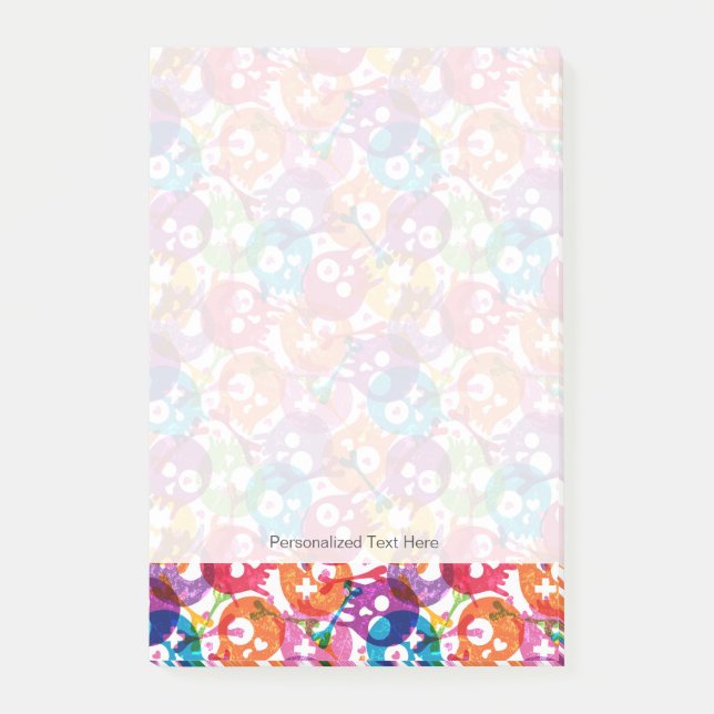 Post-it® motif des crânes (Devant)