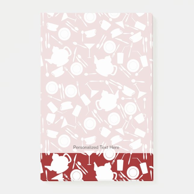 Post-it® Motif des éléments de cuisine (Devant)