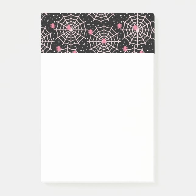 Post-it® Motif des toiles d'Halloween et araignées (Devant)