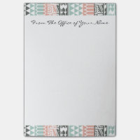 Motif d'impression Abstrait Aztec bleu rose gris
