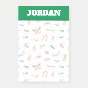 Post-it® Motif d'insectes coloré mignon
