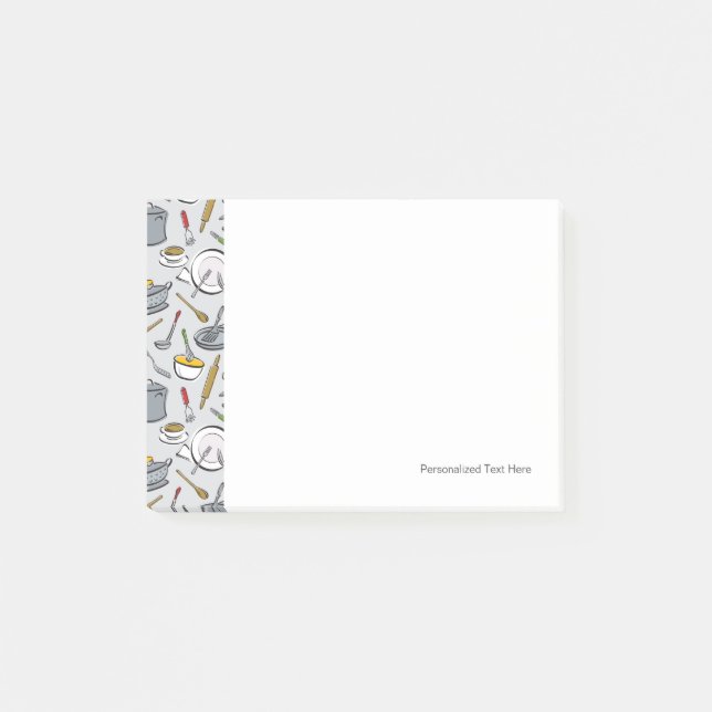 Post-it® Motif d'outils de cuisine (Devant)