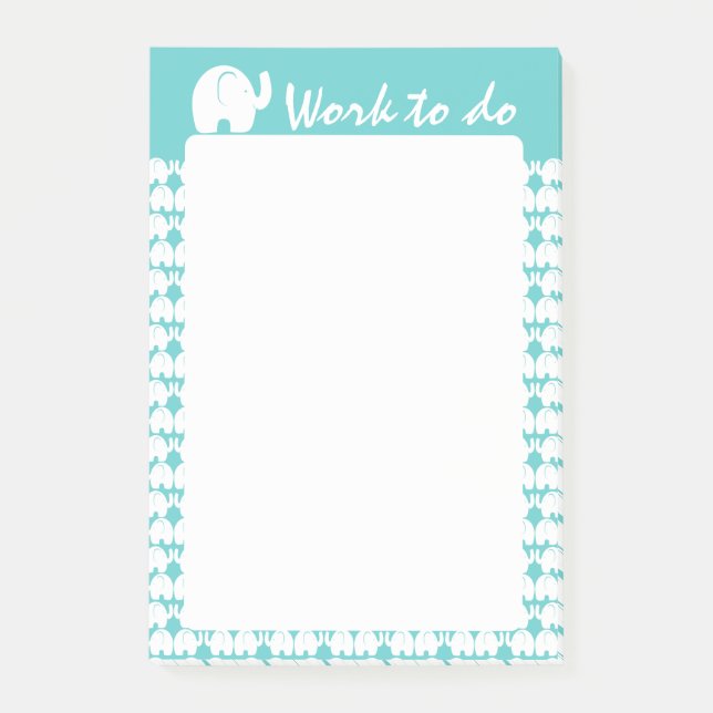 Post-it® Motif éléphant (Devant)