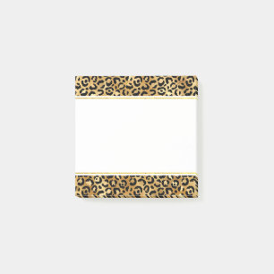 Post-it® Motif Empreinte de léopard sauvage et exotique