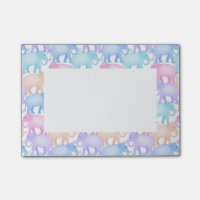 Motif en pastel mignon et coloré d'éléphant