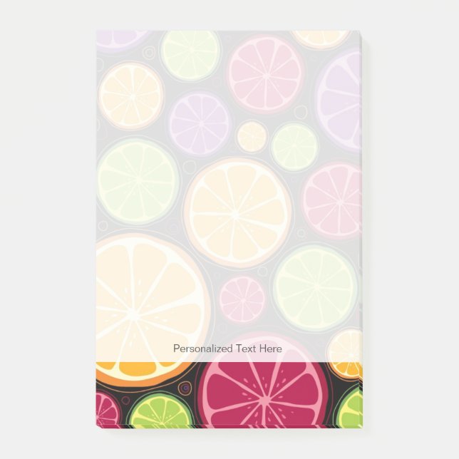 Post-it® Motif et arrière - plan oranges (Devant)