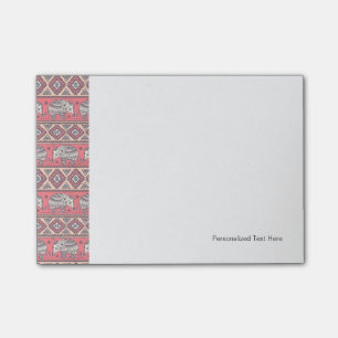 Post-it® Motif ethnique rose d'éléphant