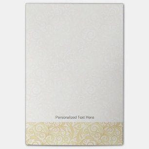 Post-it® Motif floral de feuille d'or