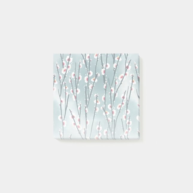 Post-it® Motif floral de fleurs de prune de printemps (Devant)