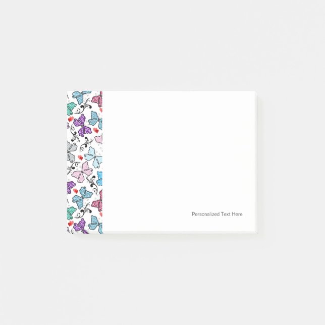 Post-it® Motif floral de Valentine (Devant)