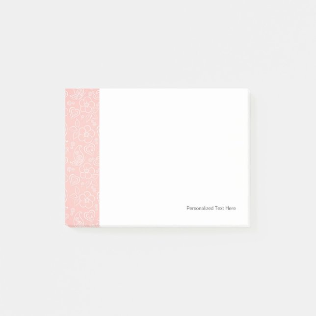 Post-it® Motif floral décoratif (Devant)