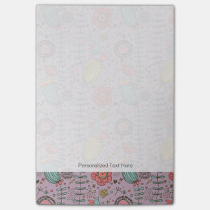 Post-it® Motif floral élégant avec des fleurs