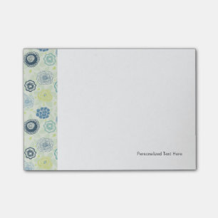 Post-it® Motif floral élégant avec les fleurs mignonnes