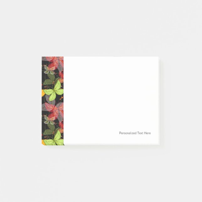 Post-it® Motif foncé d'automne (Devant)