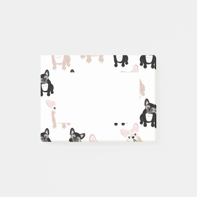 Post-it® Motif français de Bulldog (Devant)