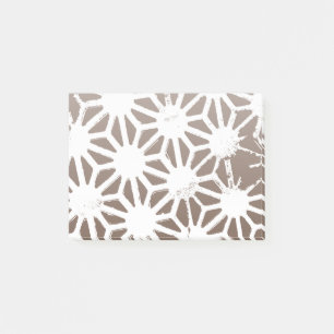 Post-it® motif géométrique Brown et blanc