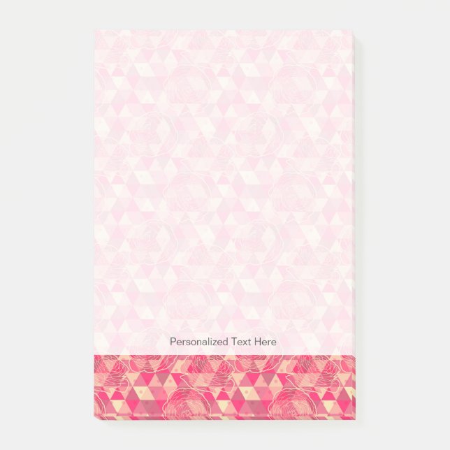 Post-it® Motif géométrique de fleur (Devant)