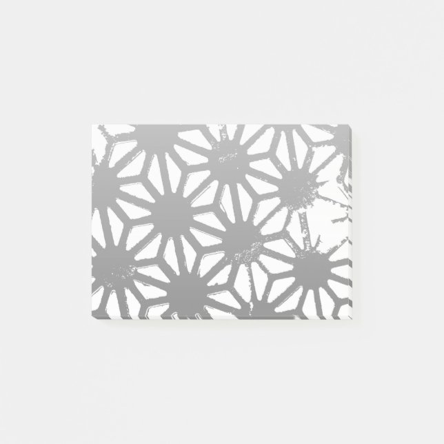 Post-it® Motif géométrique gris (Devant)