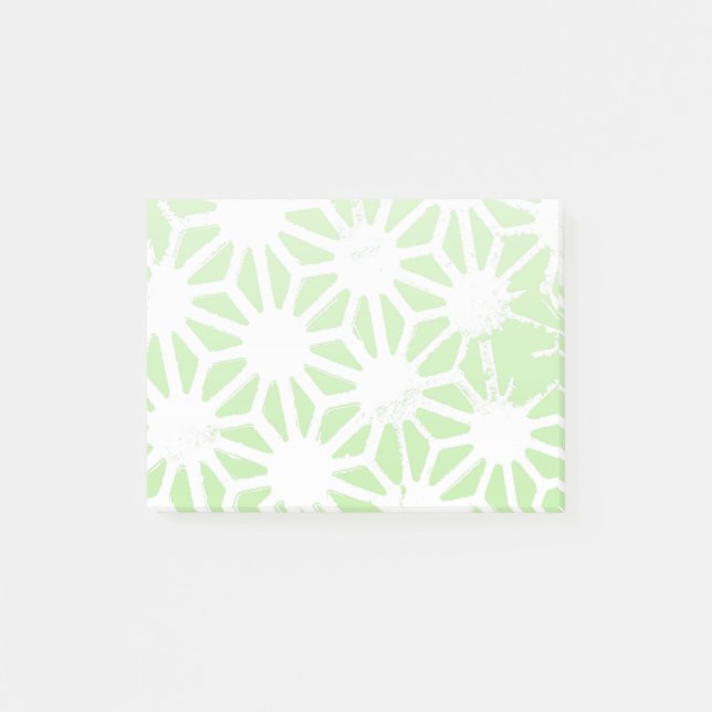 Post-it® Motif géométrique vert pomme (Devant)
