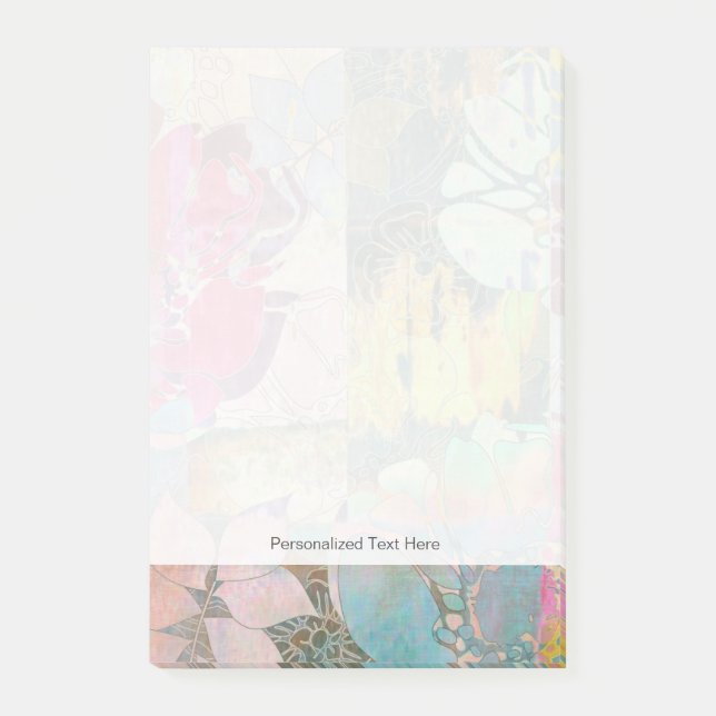 Post-it® Motif grunge floral d'art (Devant)