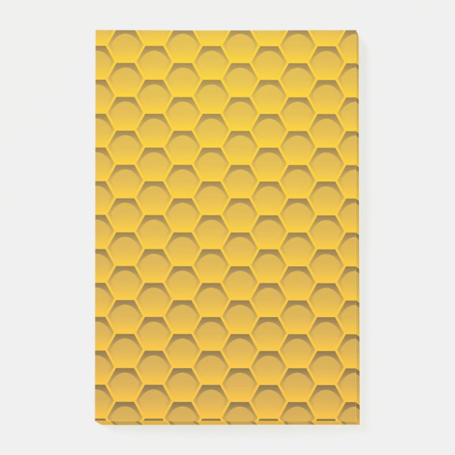 Post-it® Motif jaune de nid d'abeilles (Devant)
