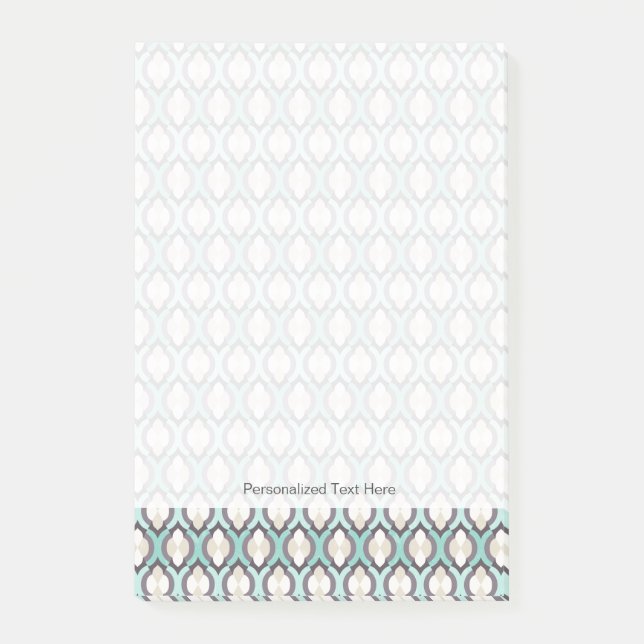 Post-it® Motif marocain de turquoise (Devant)