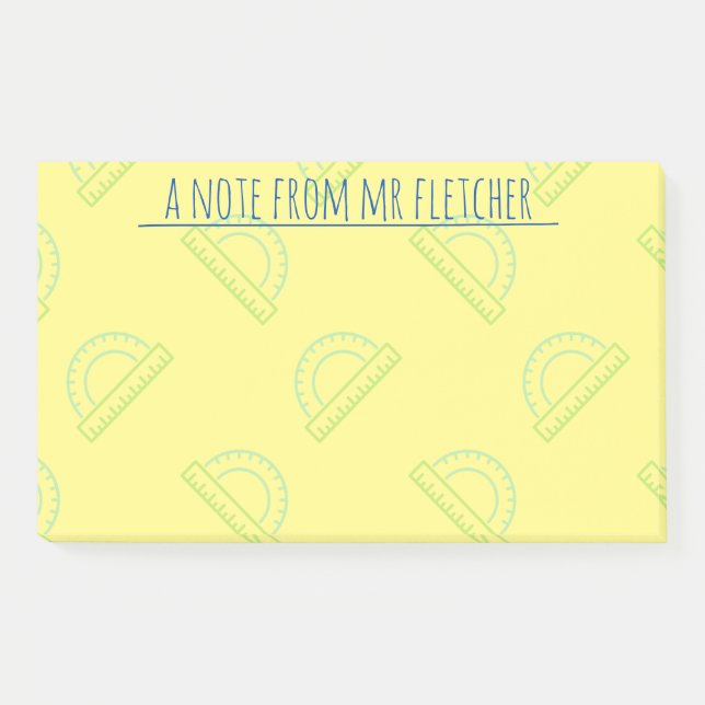 Post-it® Motif mathématique de fournisseur personnalisé (Devant)