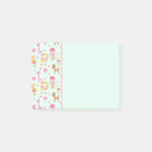 Post-it® Motif mignon avec Animaux et Jouets heureux