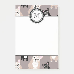 Post-it® Motif mignon de chiot de bouledogue français