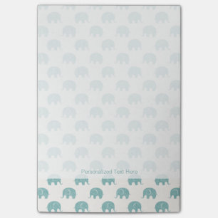 Post-it® Motif mignon turquoise d'éléphant