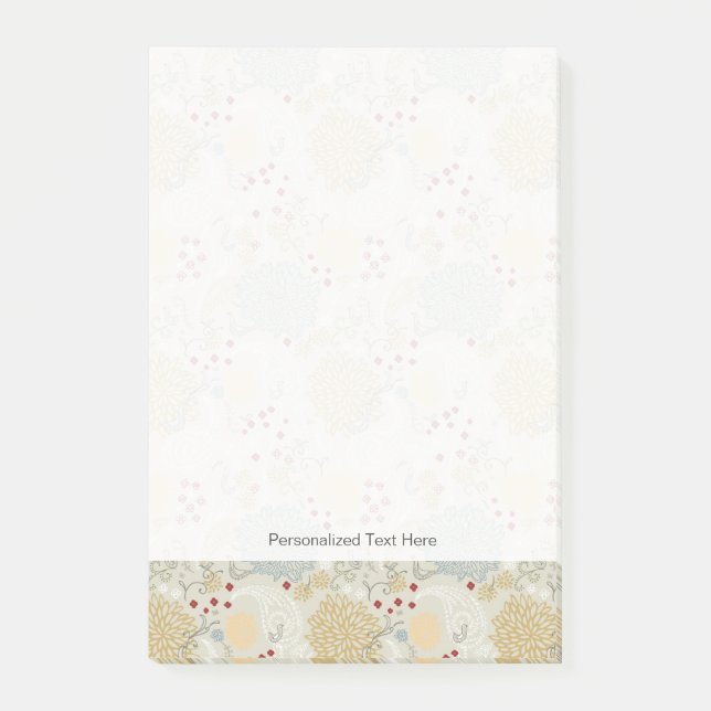 Post-it® motif montrant le jardin bouclé (Devant)