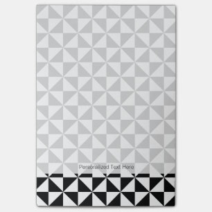 Post-it® Motif noir et blanc de triangle