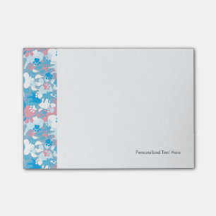Post-it® Motif rose et bleu de chien de camouflage