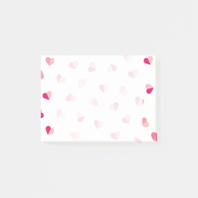 Post-it® Motif rose mignon de coeur d'amour (Devant)