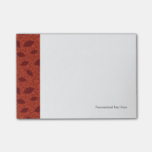 Post-it® motif rouge feuille orange