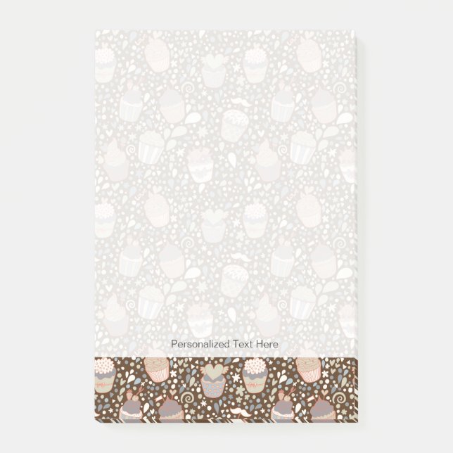 Post-it® motif sucré à base de savoureux petits gâteaux (Devant)