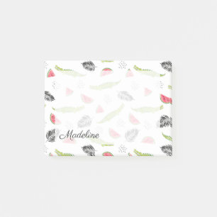 Post-it® Motif tropical de pastèque et de crocodile