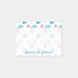 Post-it® Motif tropical de triangle de feuille