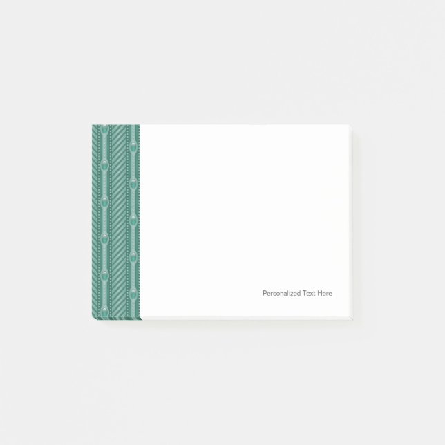 Post-it® Motif turquoise ornemental (Devant)