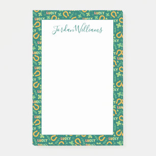 Post-it® Motif vert CHANCEUX irlandais